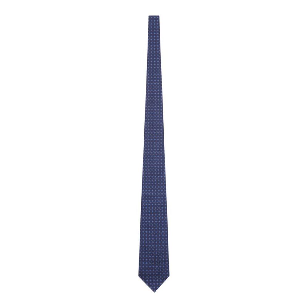 Kiton Men Fabric Tie With Micro Geometric Pattern